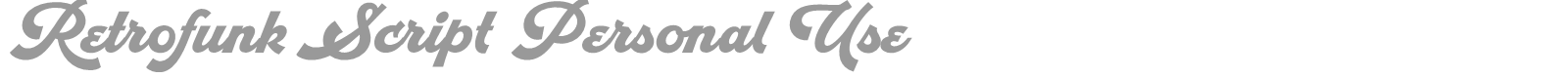 Retrofunk Script font preview